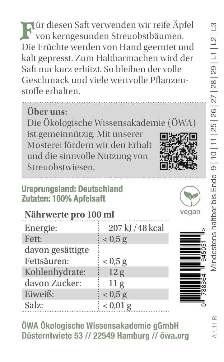 Seestermueher-Zitronenapfel-ApfelSaft-.jpg Seestermüher Zitronenapfel – Sortenreiner Apfelsaft 700 ml – Bild 3