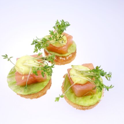 Hausgebeizter Lachs mit Senf-Dill-Sauce | 5 Stk.